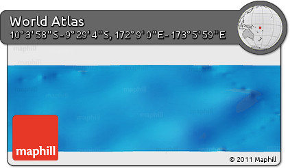 Physical Panoramic Map of the Area around 9° 46' 31" S, 172° 37' 30" E