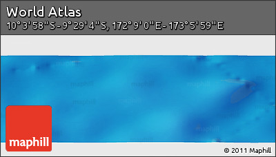 Physical Panoramic Map of the Area around 9° 46' 31" S, 172° 37' 30" E