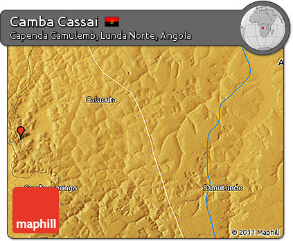 Physical 3D Map of Camba Cassai