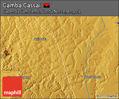 Physical 3D Map of Camba Cassai