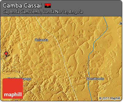 Physical 3D Map of Camba Cassai