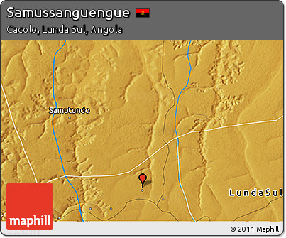 Physical 3D Map of Samussanguengue
