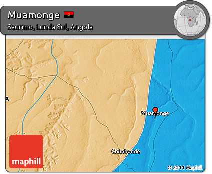 Political 3D Map of Muamonge
