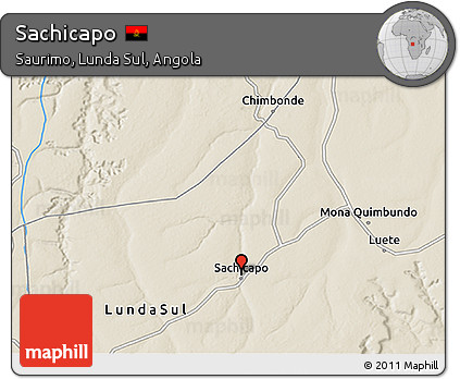 Shaded Relief 3D Map of Sachicapo