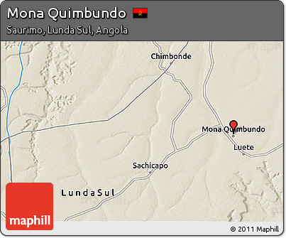 Shaded Relief 3D Map of Mona Quimbundo