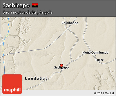 Shaded Relief 3D Map of Sachicapo