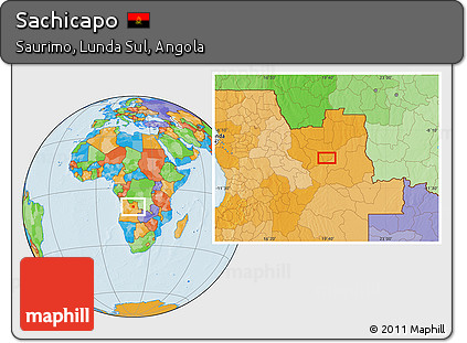 Political Location Map of Sachicapo