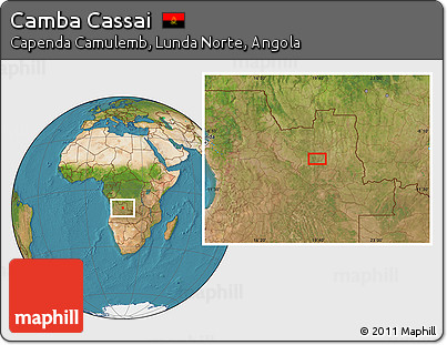 Satellite Location Map of Camba Cassai