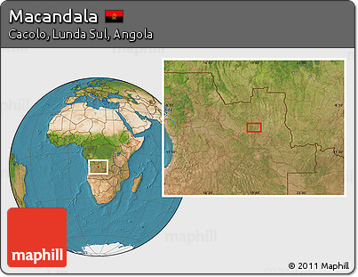 Satellite Location Map of Macandala