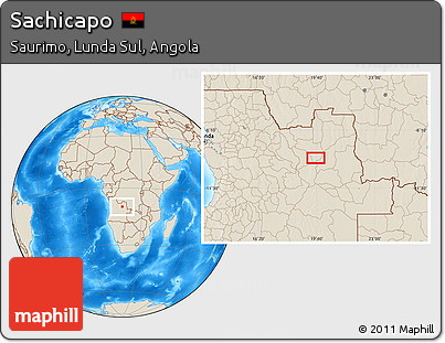 Shaded Relief Location Map of Sachicapo