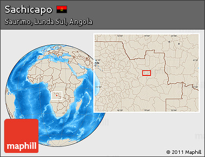 Shaded Relief Location Map of Sachicapo
