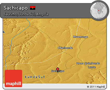 Physical Panoramic Map of Sachicapo