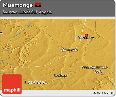 Physical Panoramic Map of Muamonge