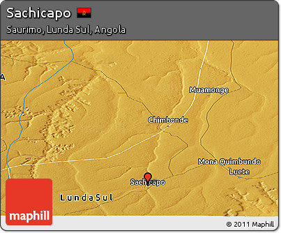 Physical Panoramic Map of Sachicapo