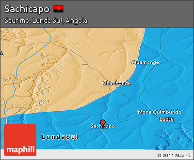 Political Panoramic Map of Sachicapo