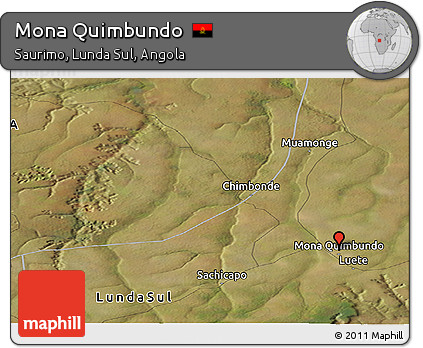 Satellite Panoramic Map of Mona Quimbundo