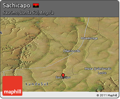 Satellite Panoramic Map of Sachicapo