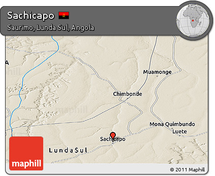 Shaded Relief Panoramic Map of Sachicapo