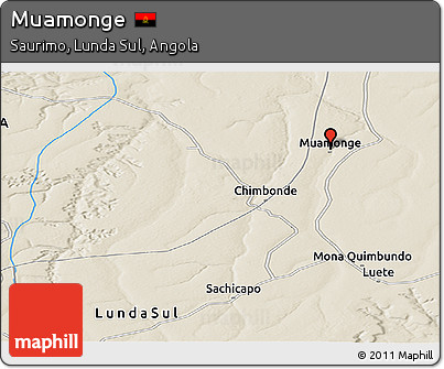 Shaded Relief Panoramic Map of Muamonge
