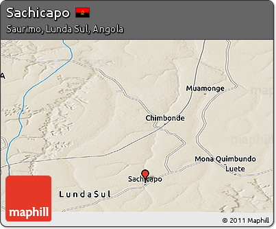 Shaded Relief Panoramic Map of Sachicapo