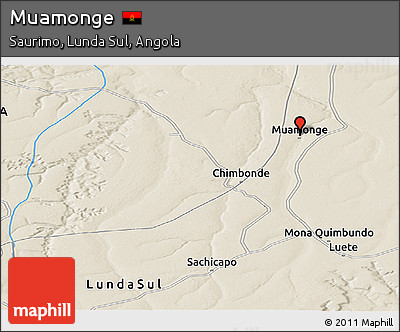 Shaded Relief Panoramic Map of Muamonge