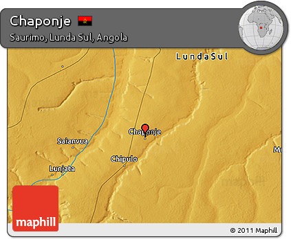 Physical 3D Map of Chaponje