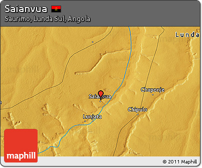 Physical 3D Map of Saianvua