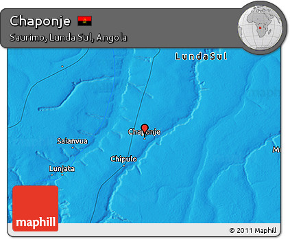 Political 3D Map of Chaponje