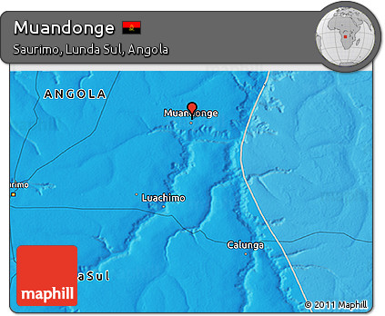 Political 3D Map of Muandonge