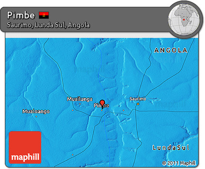 Political 3D Map of Pimbe