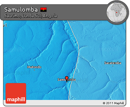 Political 3D Map of Samulomba