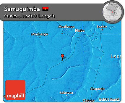 Political 3D Map of Samuquimba
