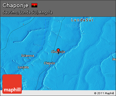 Political 3D Map of Chaponje