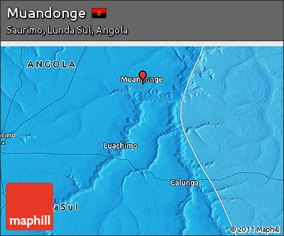 Political 3D Map of Muandonge