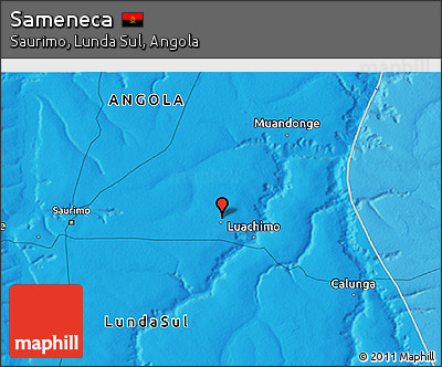 Political 3D Map of Sameneca