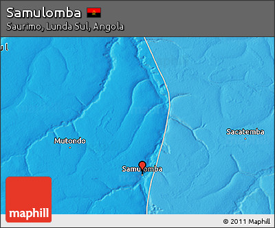 Political 3D Map of Samulomba