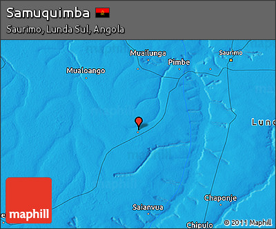 Political 3D Map of Samuquimba