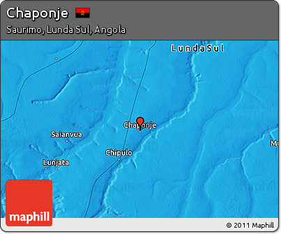 Political 3D Map of Chaponje