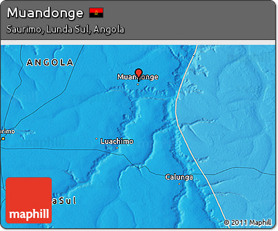 Political 3D Map of Muandonge