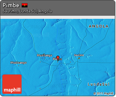 Political 3D Map of Pimbe