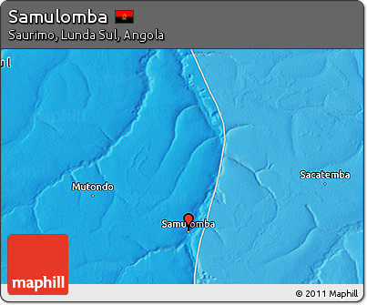 Political 3D Map of Samulomba