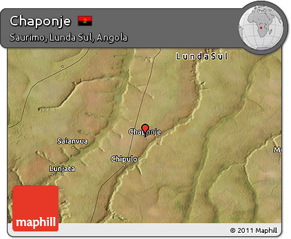 Satellite 3D Map of Chaponje