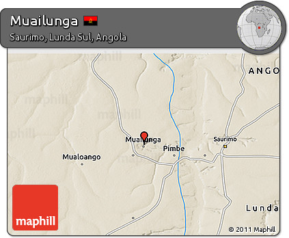 Shaded Relief 3D Map of Muailunga
