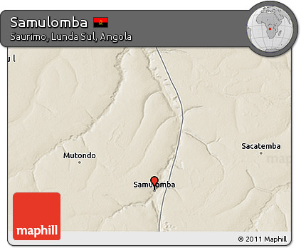 Shaded Relief 3D Map of Samulomba