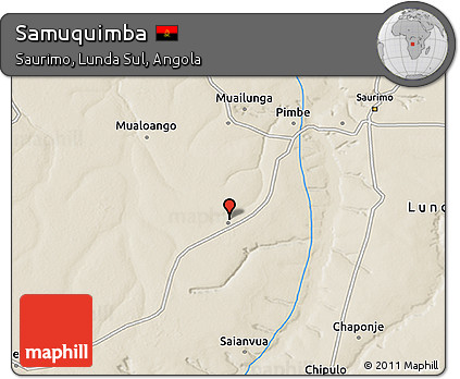 Shaded Relief 3D Map of Samuquimba