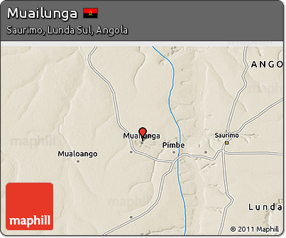 Shaded Relief 3D Map of Muailunga