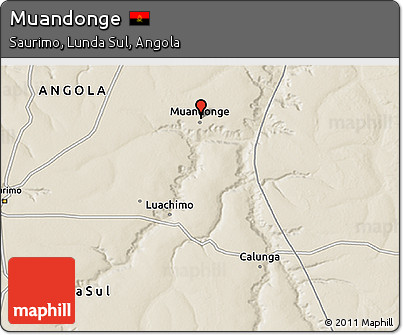 Shaded Relief 3D Map of Muandonge