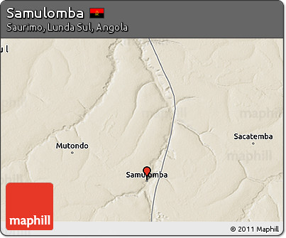 Shaded Relief 3D Map of Samulomba