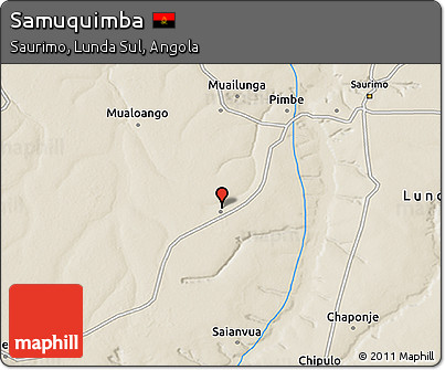 Shaded Relief 3D Map of Samuquimba