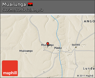 Shaded Relief 3D Map of Muailunga